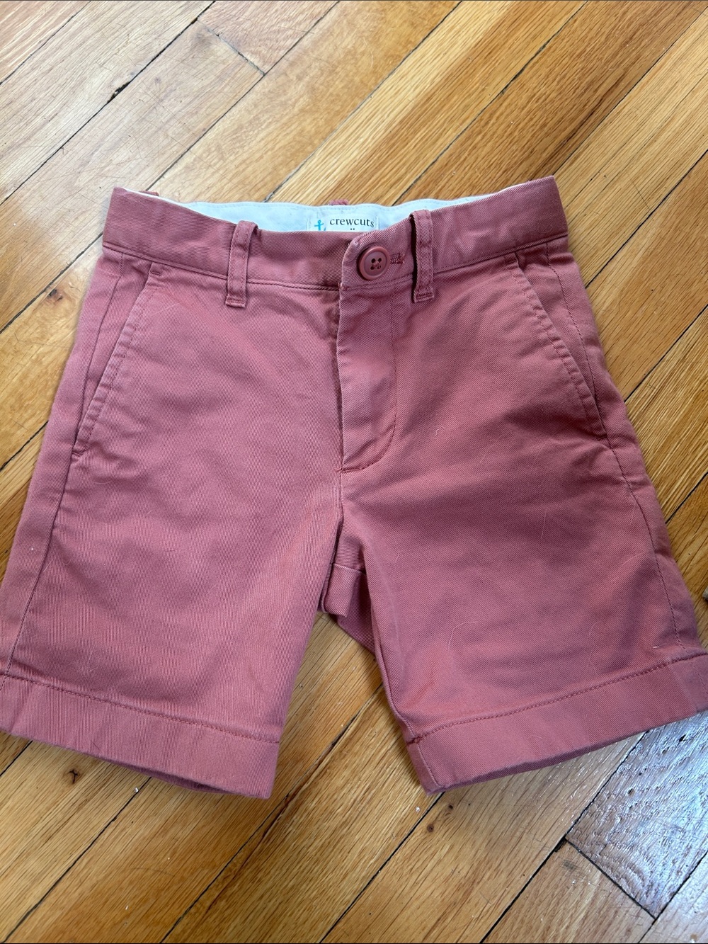 Crewcuts boys' Rosewood Pink Cotton Chino Shorts